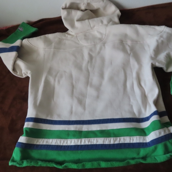 OLD TIME HOCKEY HARTFORD WHALERS NATURAL LACER HEAVYWEIGHT PULLOVER HOODIE XL - Picture 6 of 8